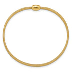 14K Polished Onyx Mesh Slip-on Stretch Bracelet