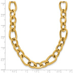 14K Polished Fancy Link Necklace