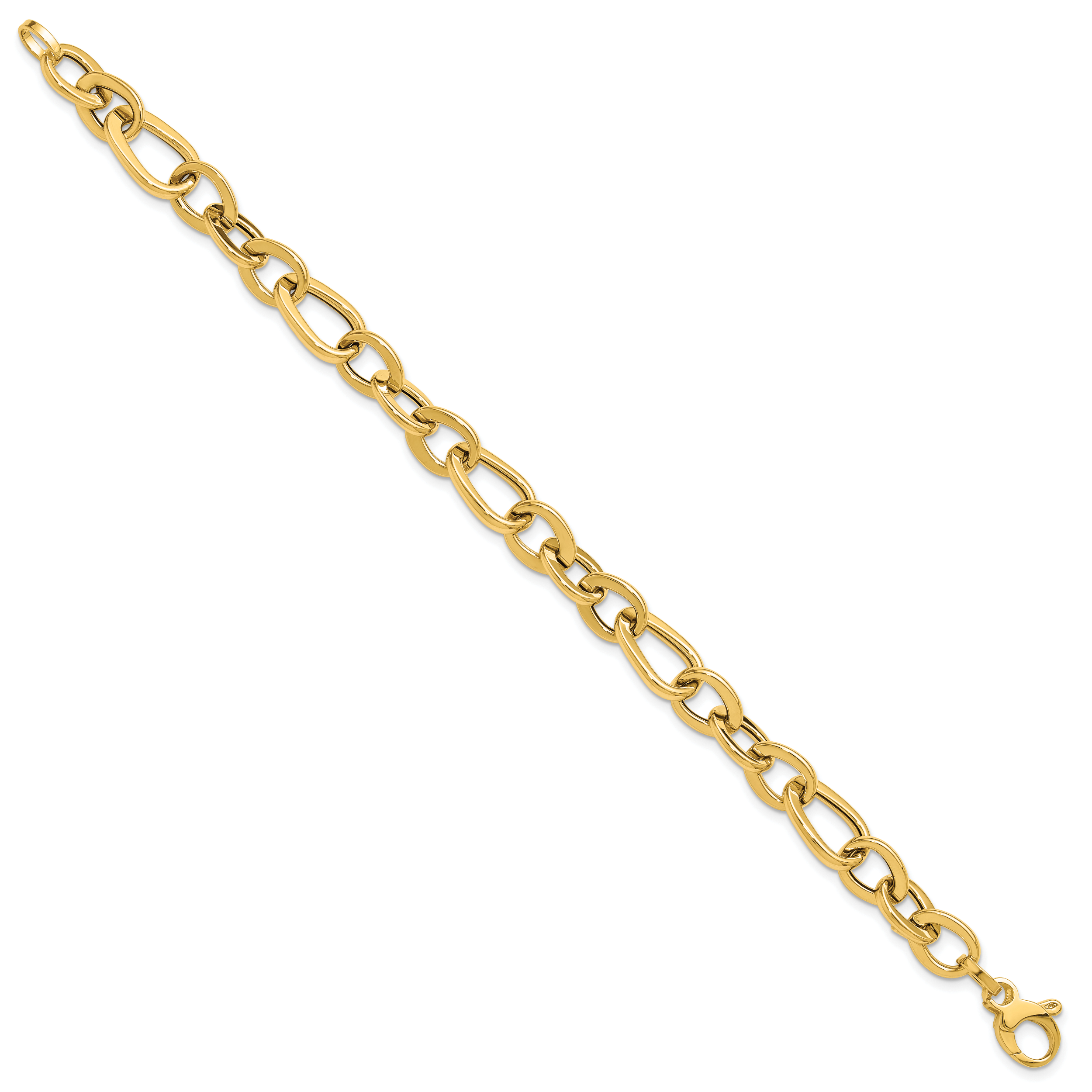 14K Polished Fancy Link Bracelet Secondary image