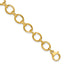 14K Polished and Grooved Fancy Link Bracelet