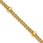 14K Polished and Diamond-cut Fancy Braided Rope Bracelet