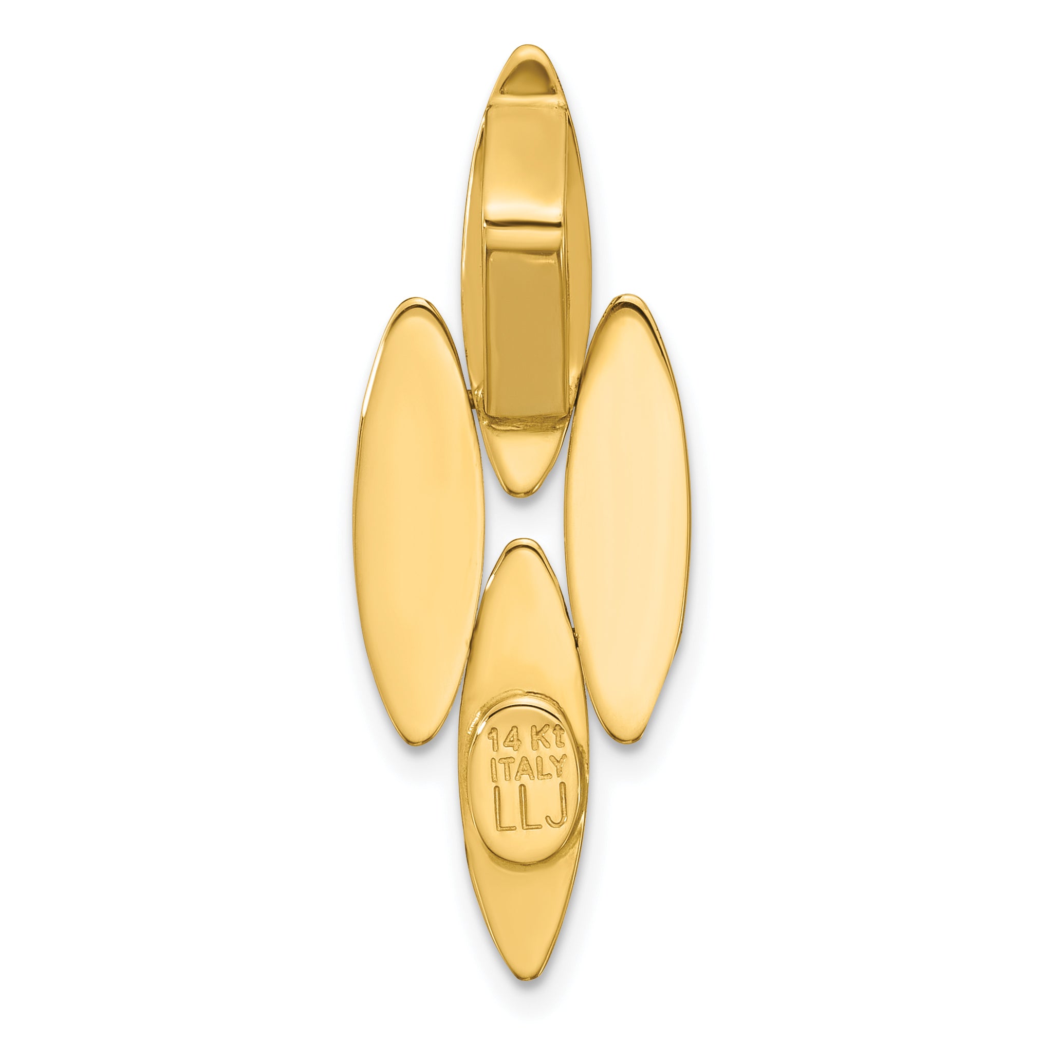 14K Polished Fancy Pendant