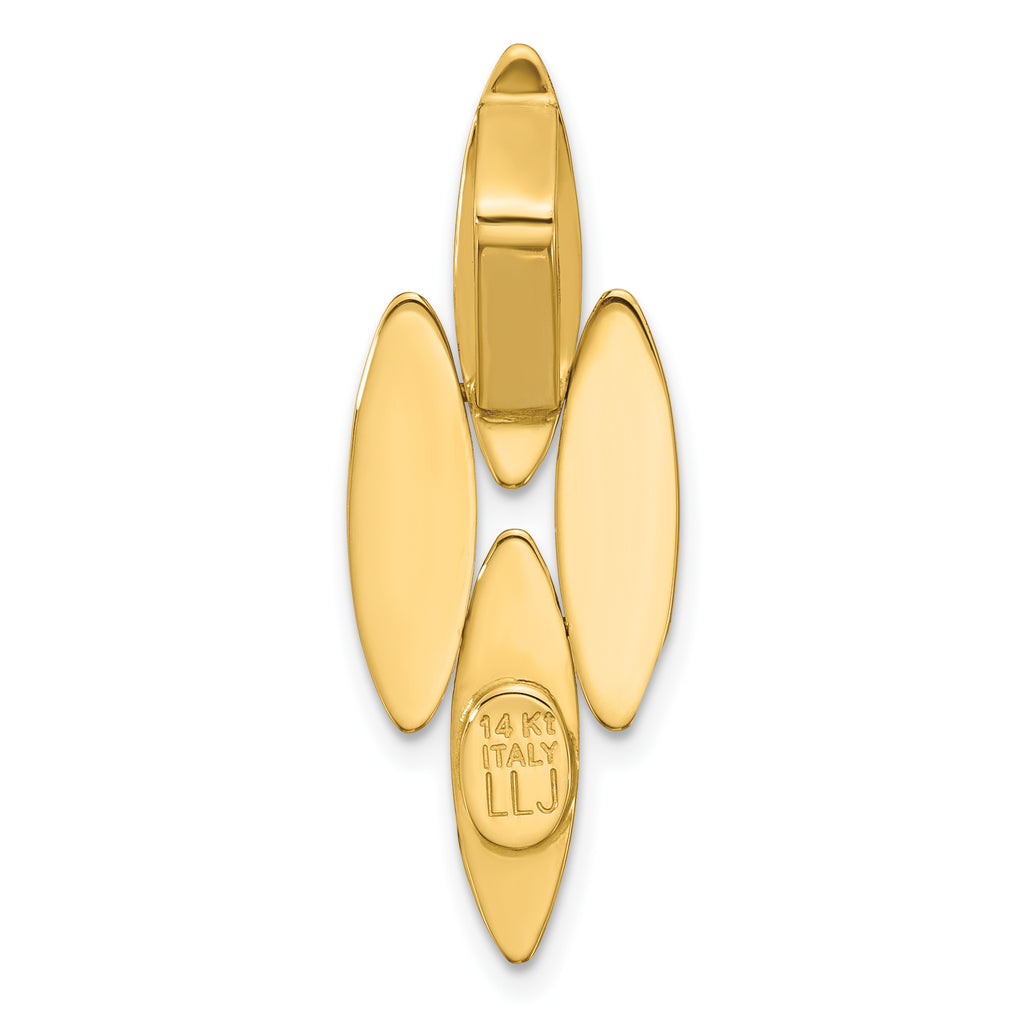 14K Polished Fancy Pendant