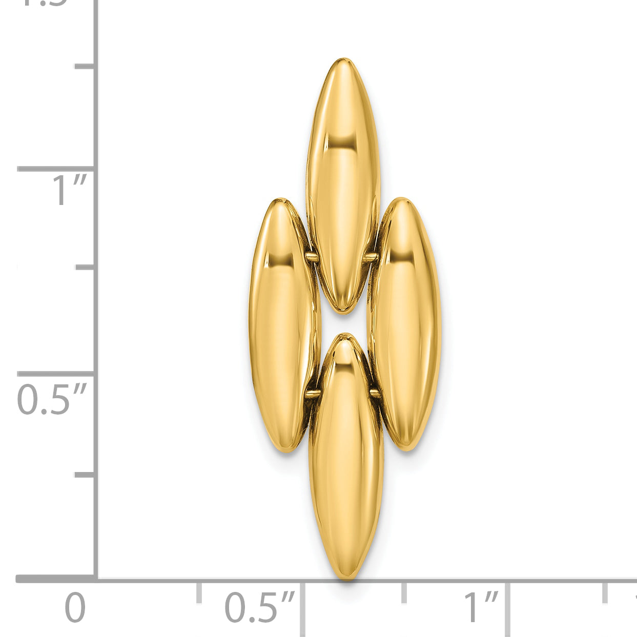 14K Polished Fancy Pendant