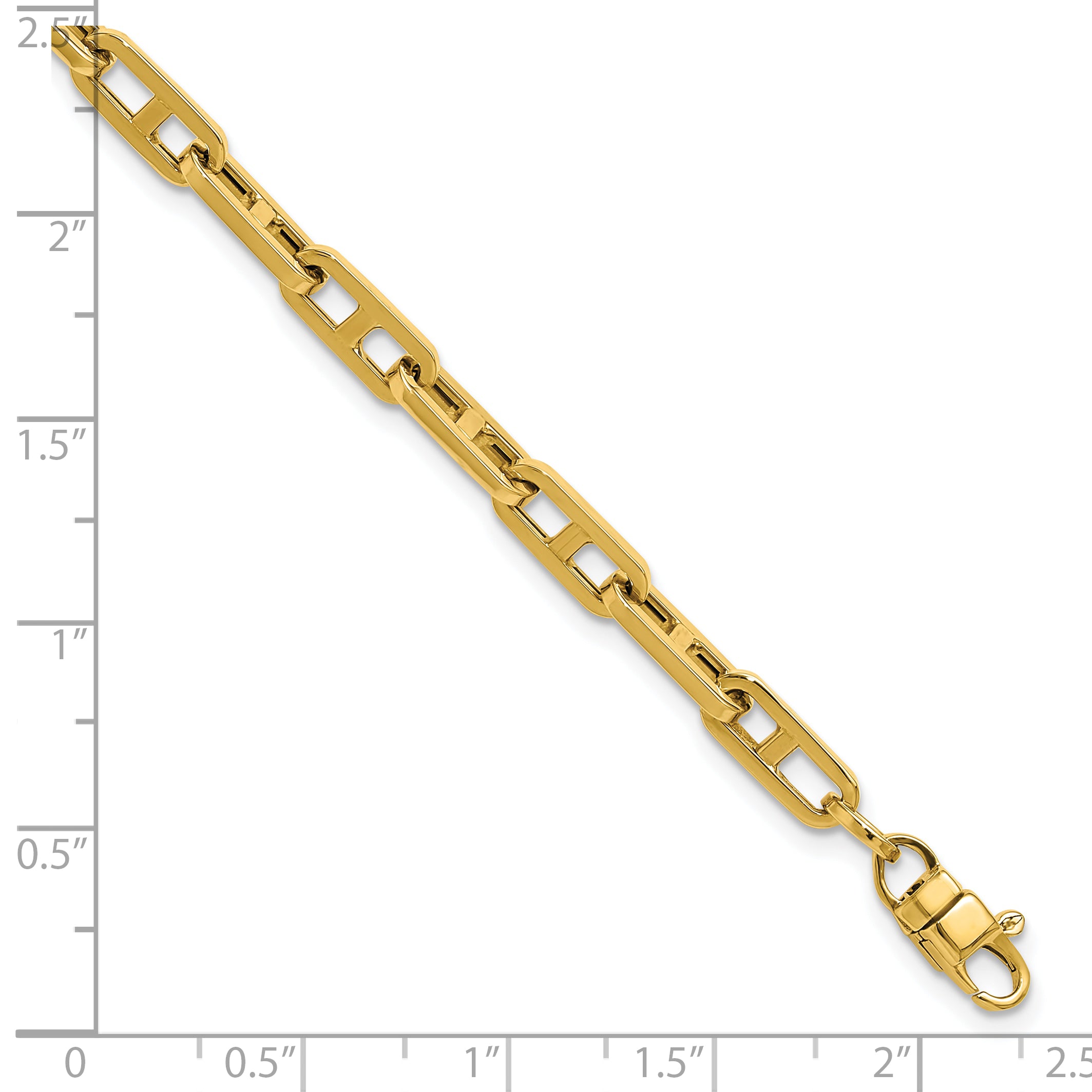 14K Polished Fancy Link Bracelet