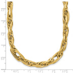 14K Polished Fancy Link Necklace