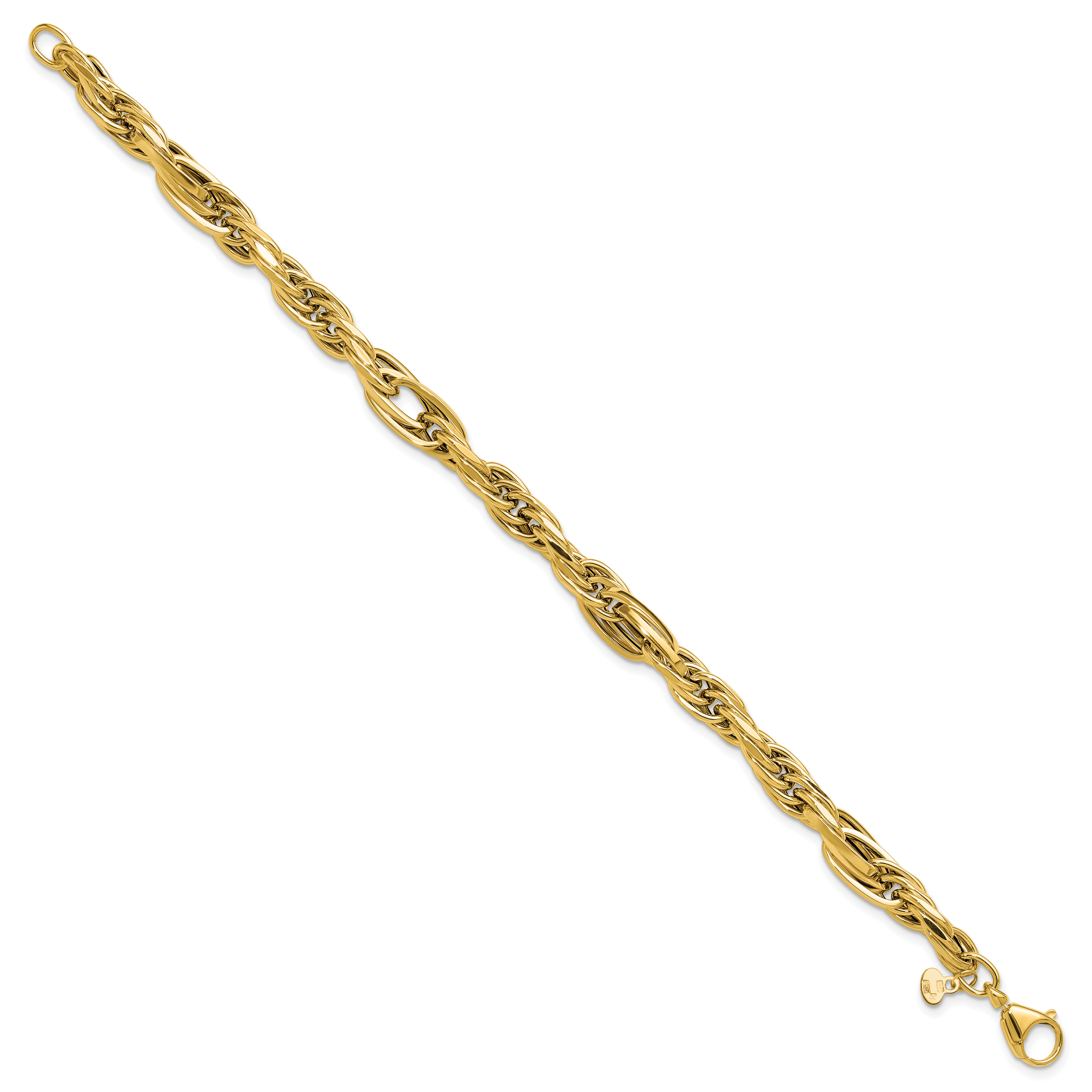 14K Polished Fancy Link Bracelet Secondary image