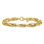 14K Polished Fancy Link Bracelet