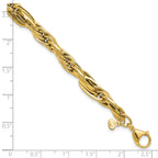 14K Polished Fancy Link Bracelet