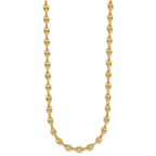 14K Polished Puffed Mariner Link Necklace