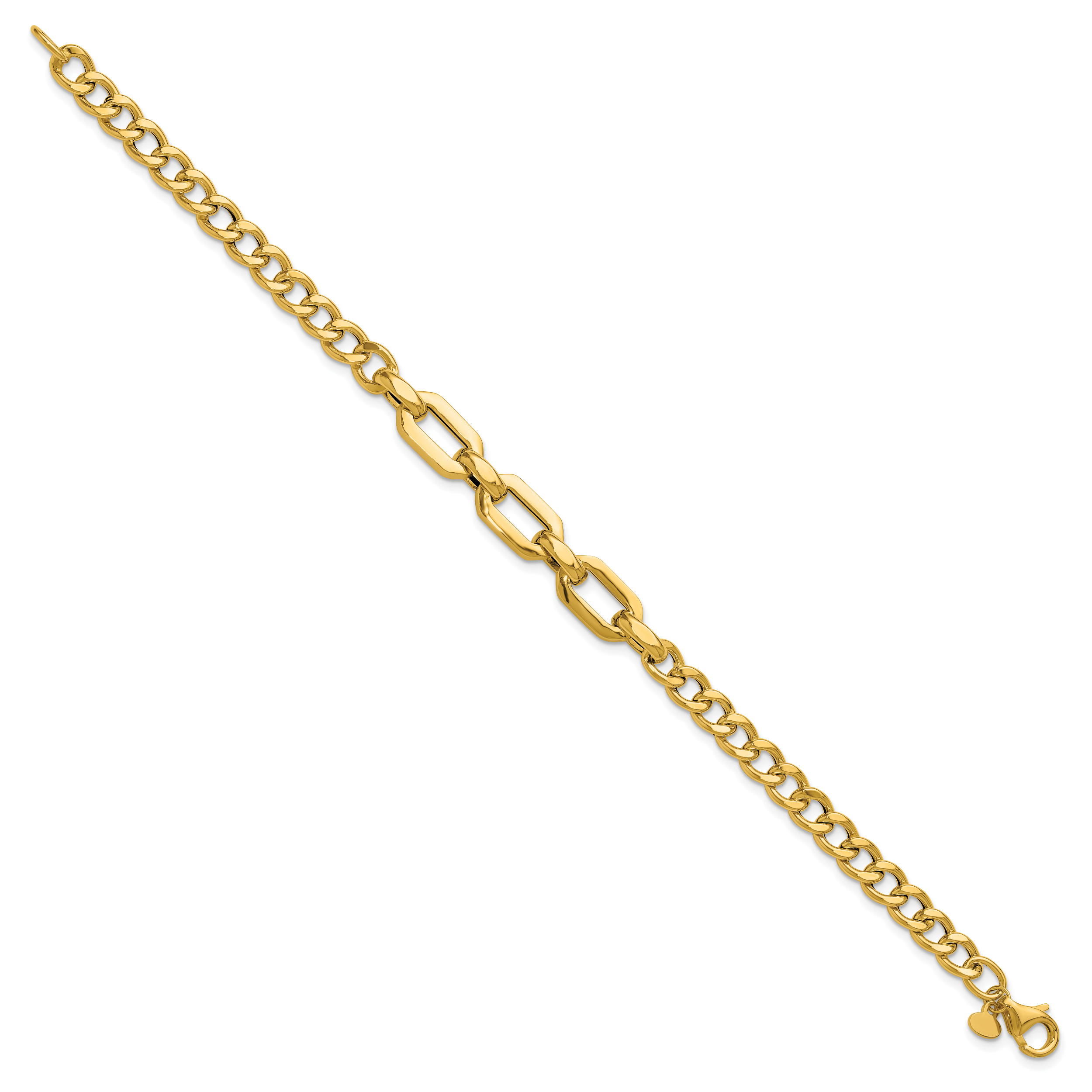14K Polished Fancy Link Bracelet Secondary image