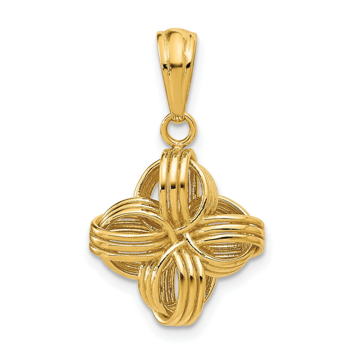 14K Polished Fancy Pendant Main image