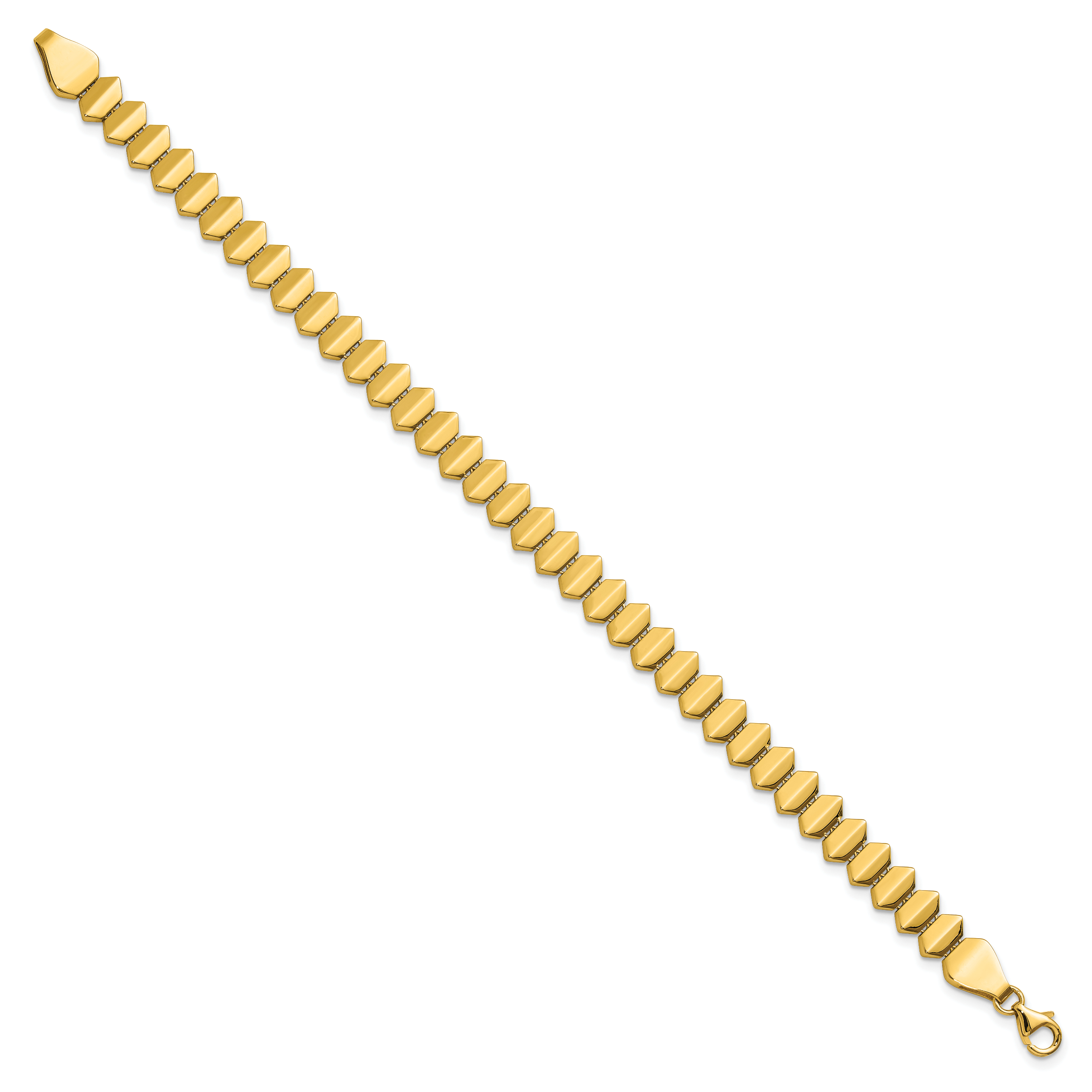 14K Polished Fancy Geometric Link Bracelet Secondary image