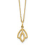 14K Polished Floral Pendant Necklace