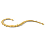 14K Polished Fancy Graduated Bracelet
