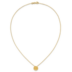 14K Polished and Satin Tree of Life Necklace