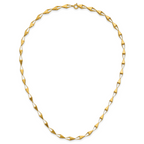 14K Polished Geometric Link Necklace