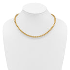 14K Polished Fancy Link Necklace