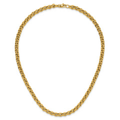 14K Polished Fancy Link Necklace