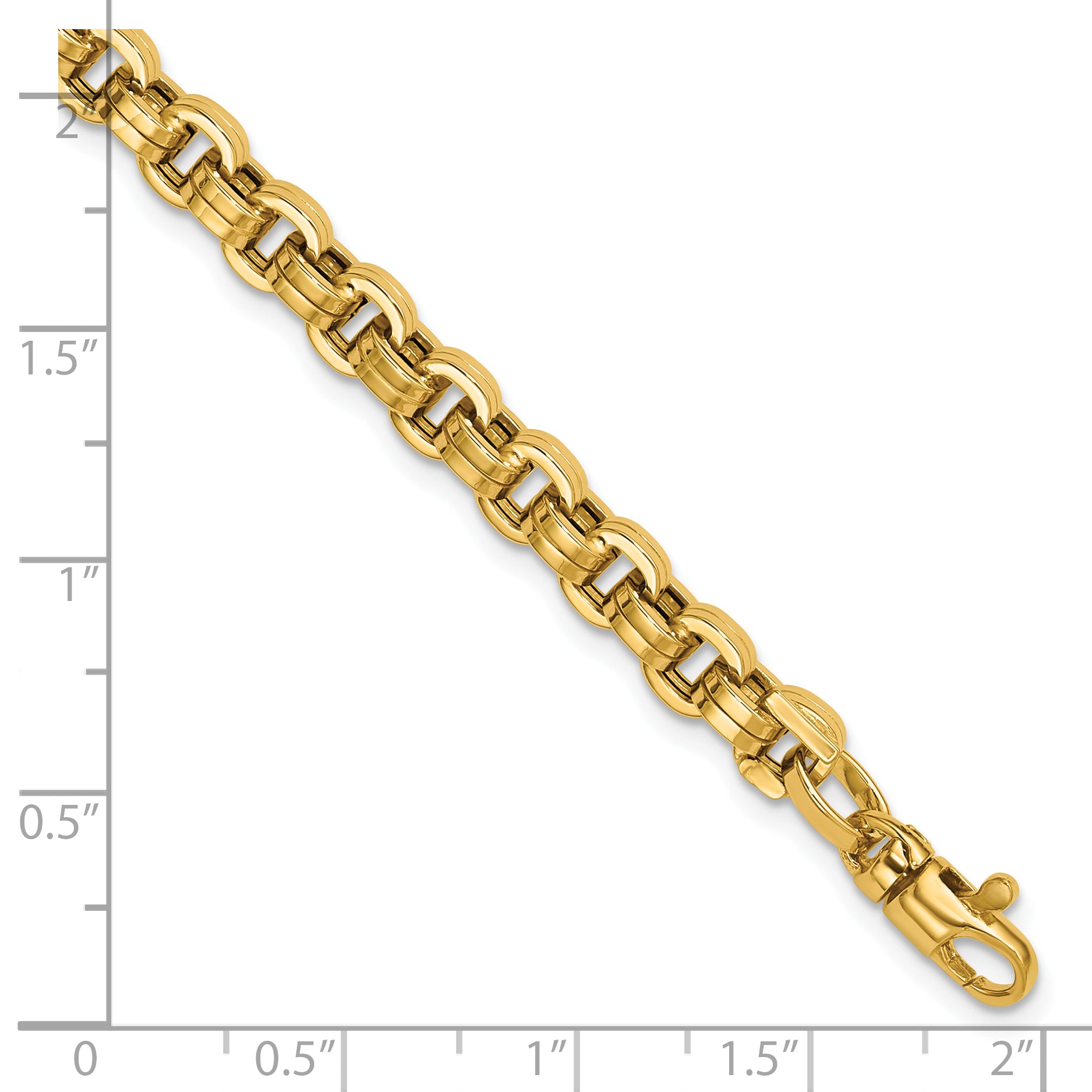 14K Polished Fancy Link Bracelet