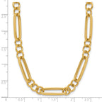 14K Polished Fancy Link Necklace