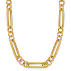 14K Polished Fancy Link Necklace