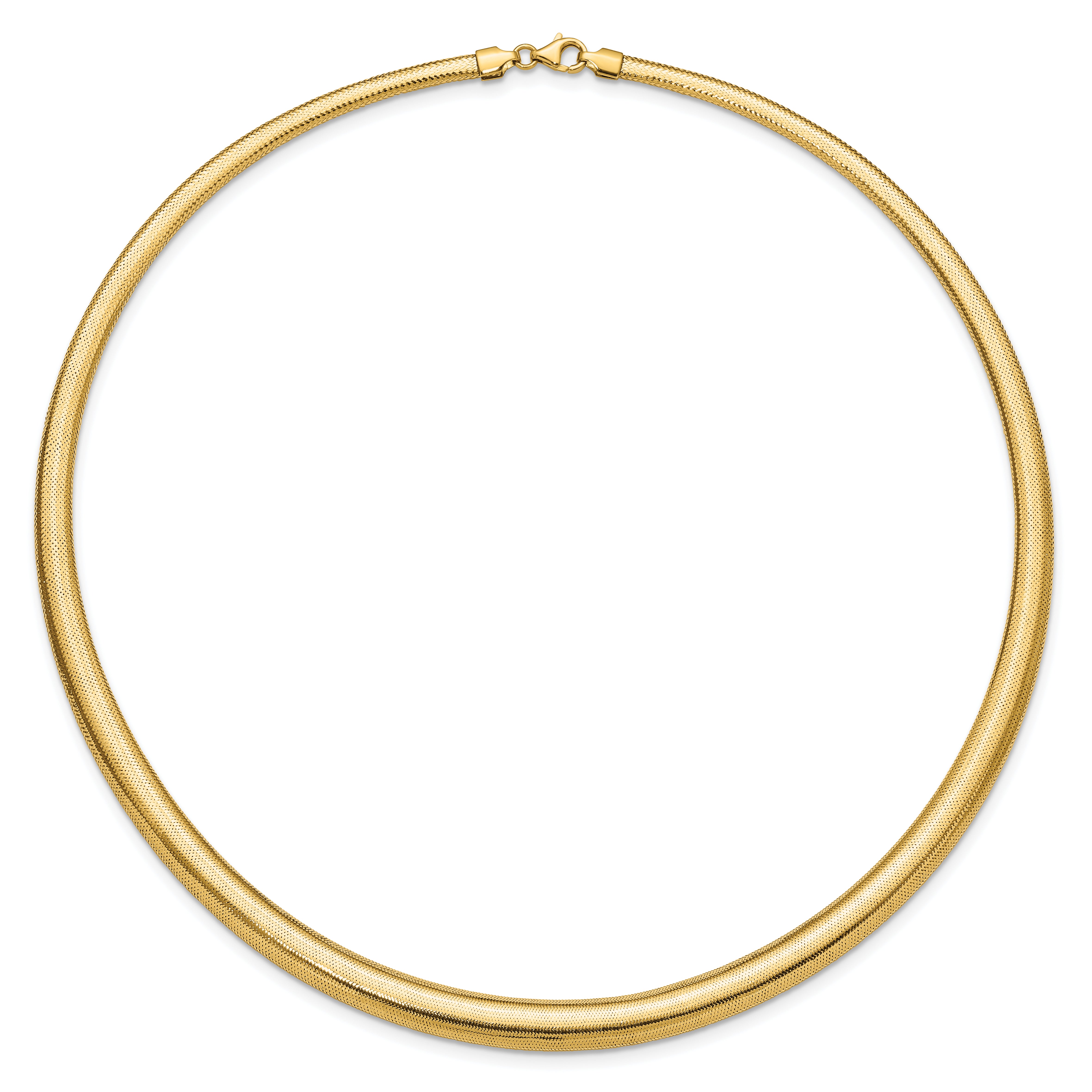 14K Polished Graduated Stretch Necklace