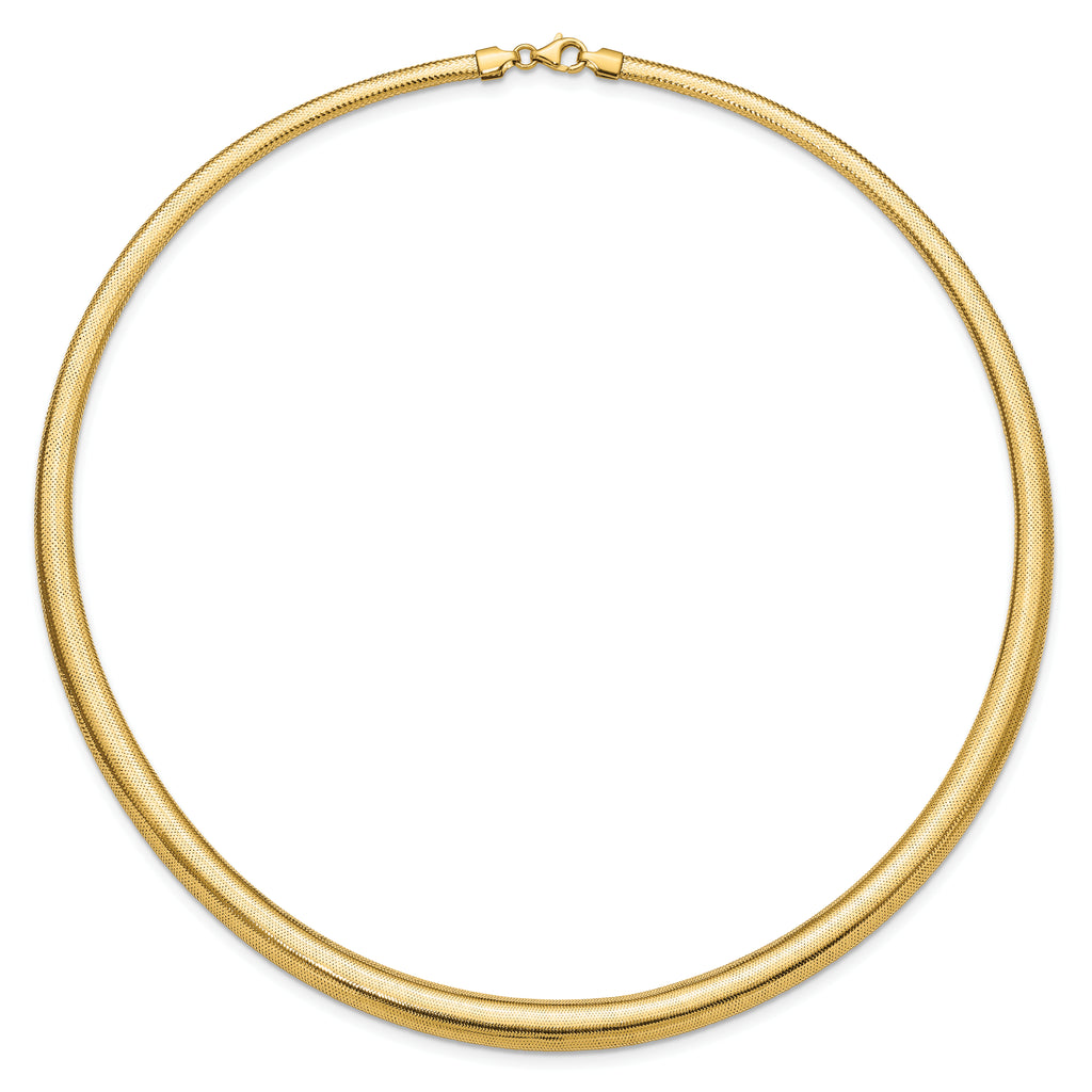 14K Polished Graduated Stretch Necklace