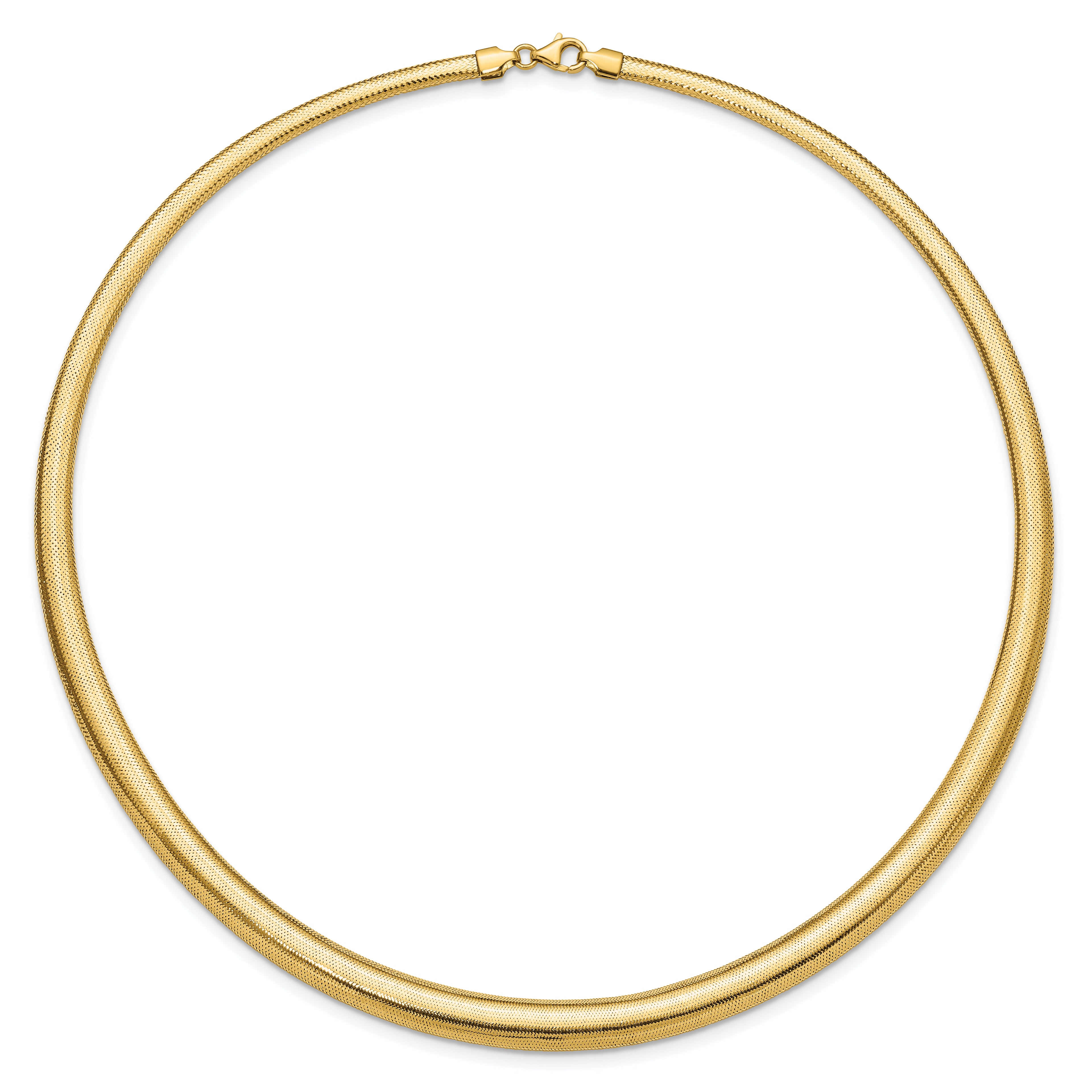 14K Polished Graduated Stretch Necklace