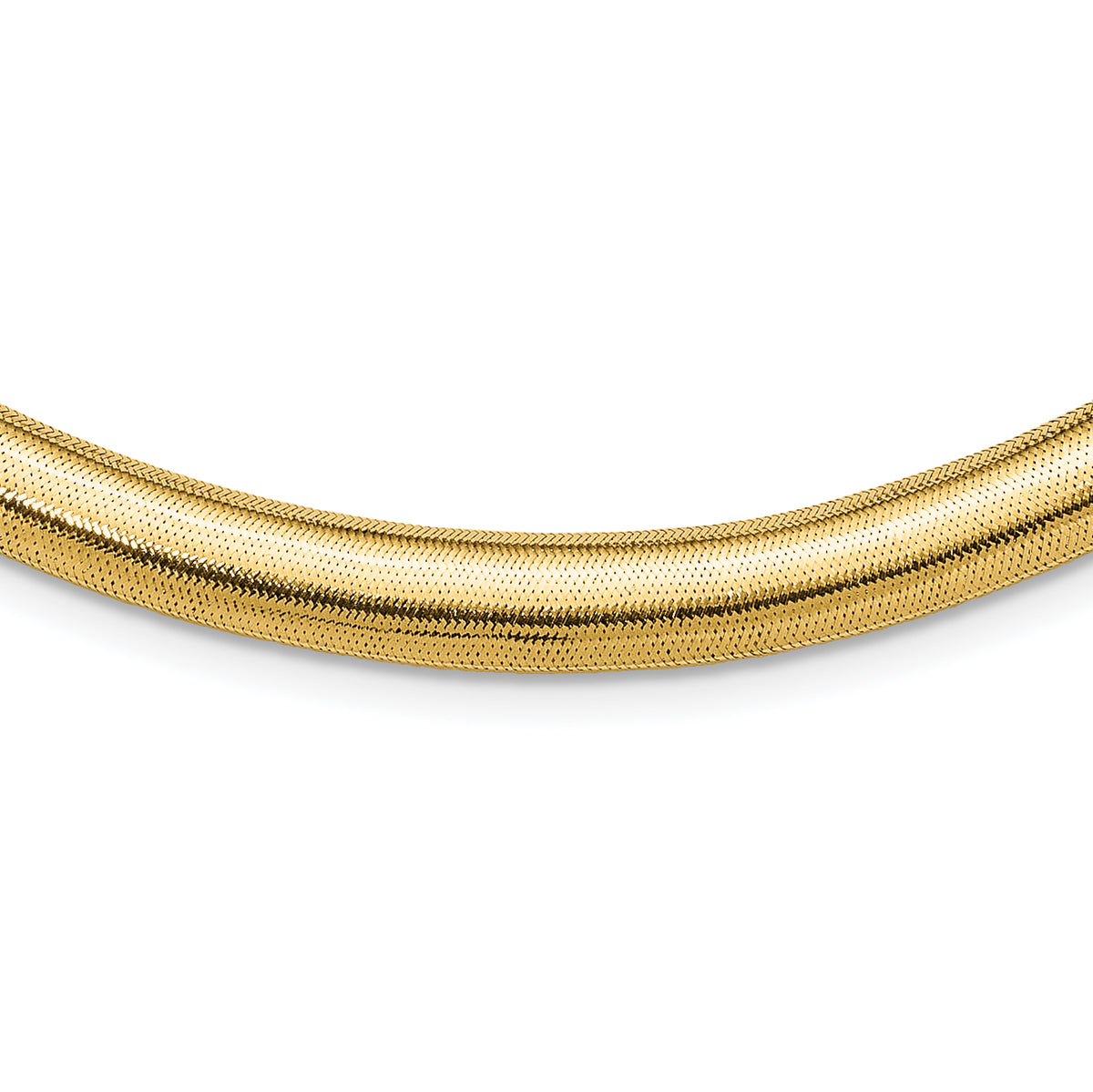 14K Polished Graduated Stretch Necklace