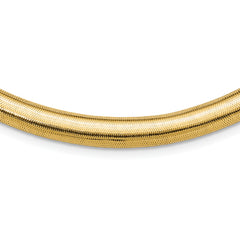 14K Polished Graduated Stretch Necklace