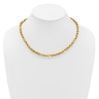 14K Polished Fancy Link Necklace