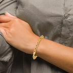 14K Polished Fancy Link Bracelet