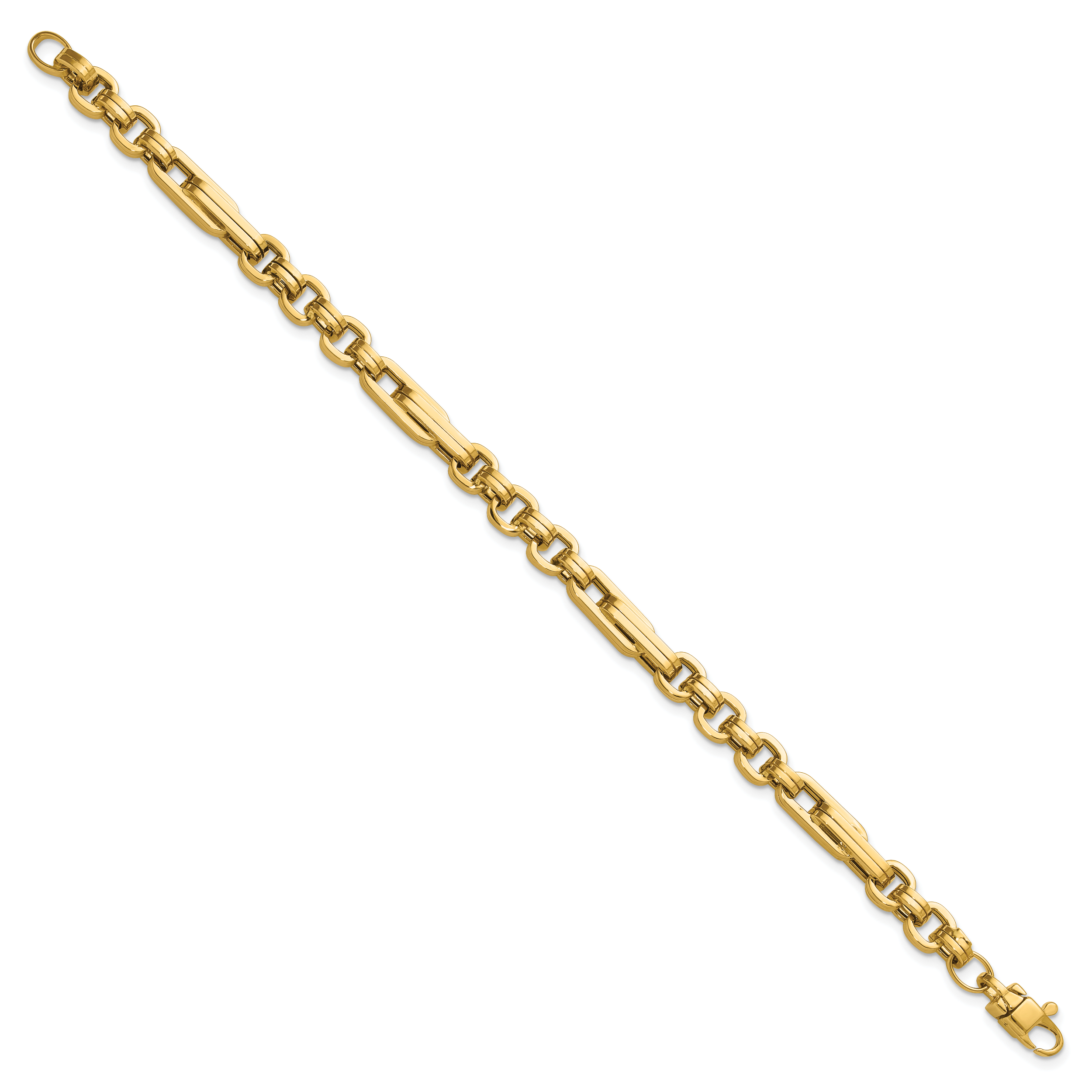 14K Polished Fancy Link Bracelet Secondary image
