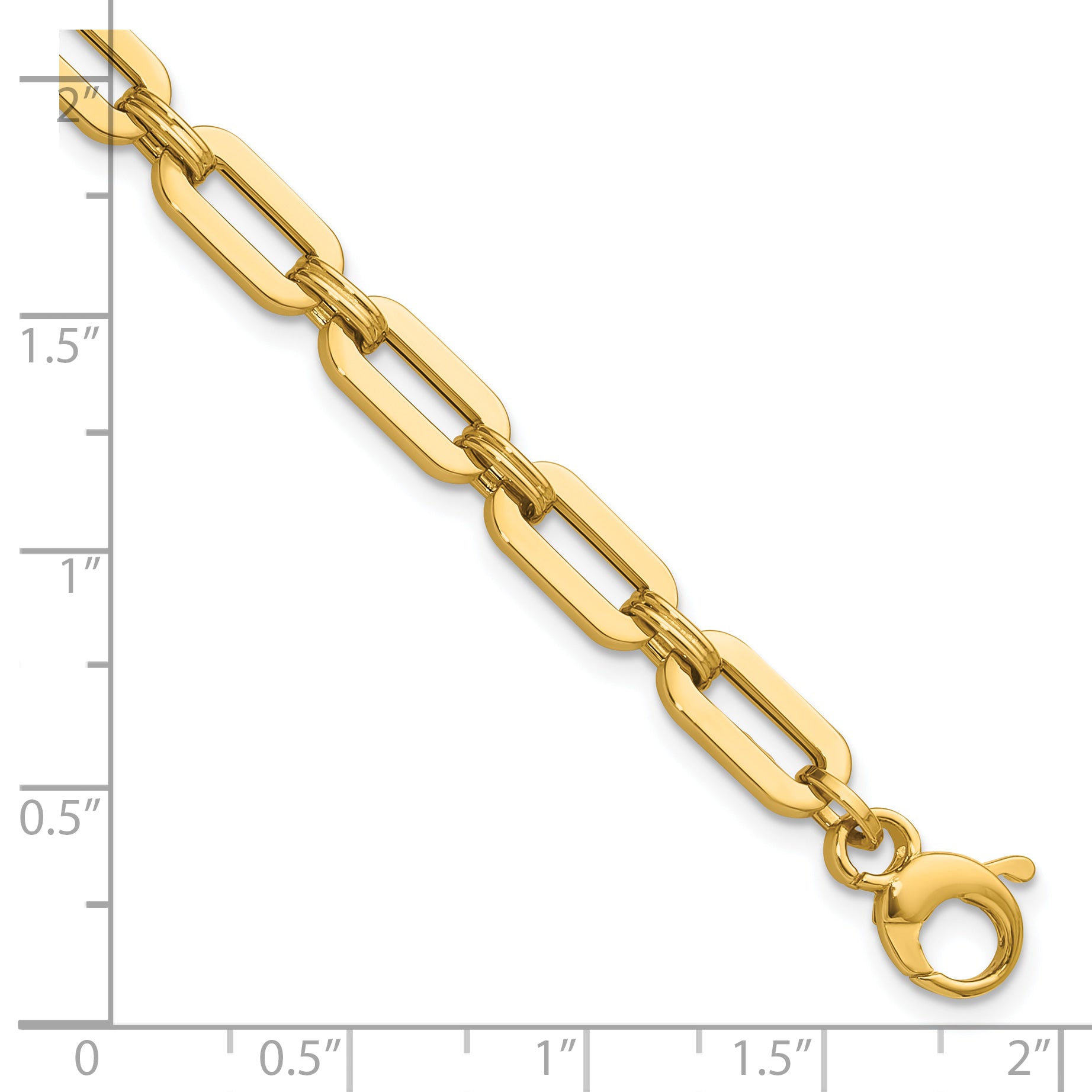 14K Polished Fancy Link Bracelet