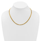 14K Polished Fancy Curb Link Necklace