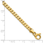 14K Polished Fancy Curb Link Bracelet