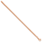 14K Rose Gold Polished Fancy Curb Link Bracelet