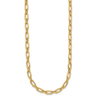 14K Polished and Twisted Fancy Toggle Necklace