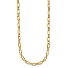 14K Polished and Twisted Fancy Toggle Necklace