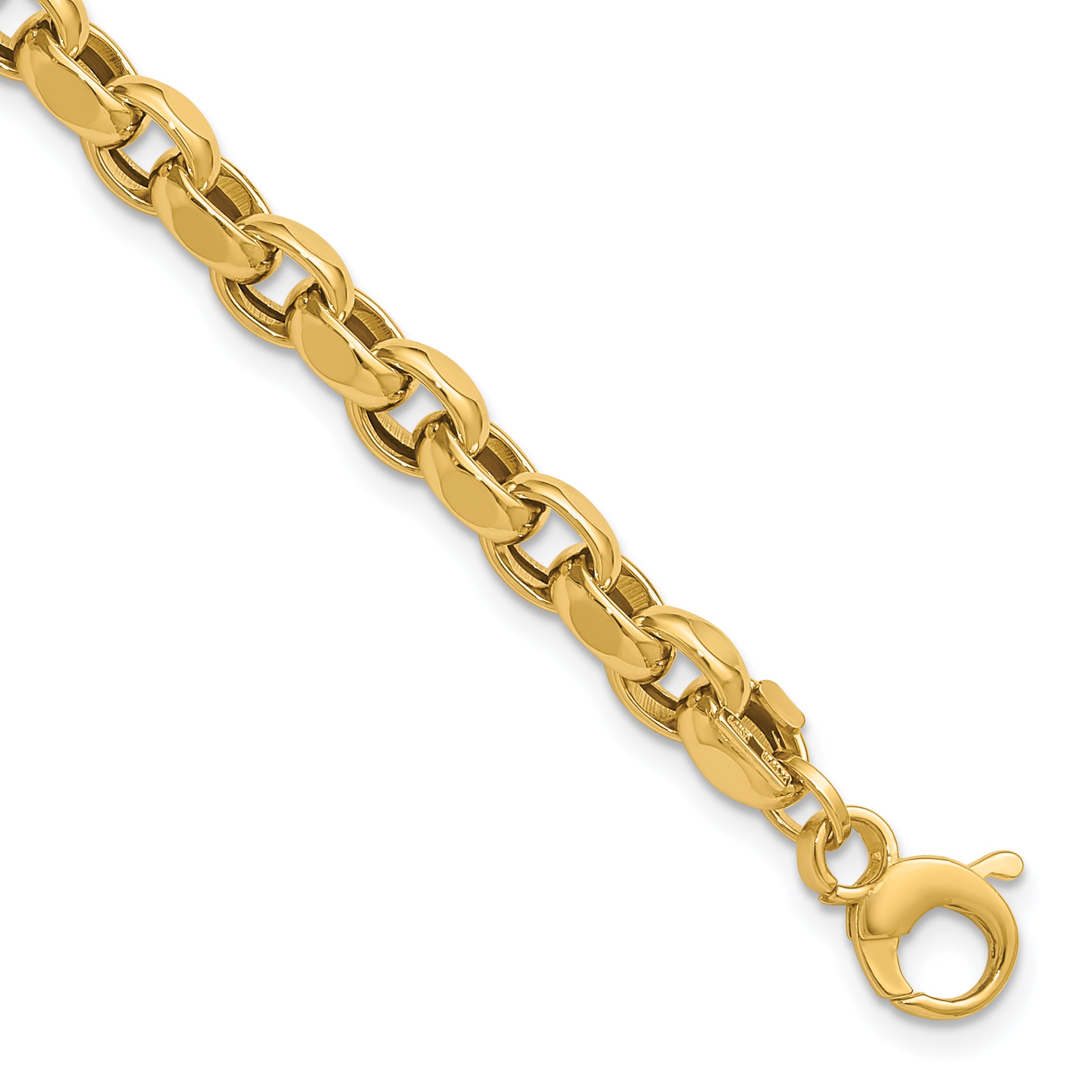14K Polished Fancy Link Bracelet Main image