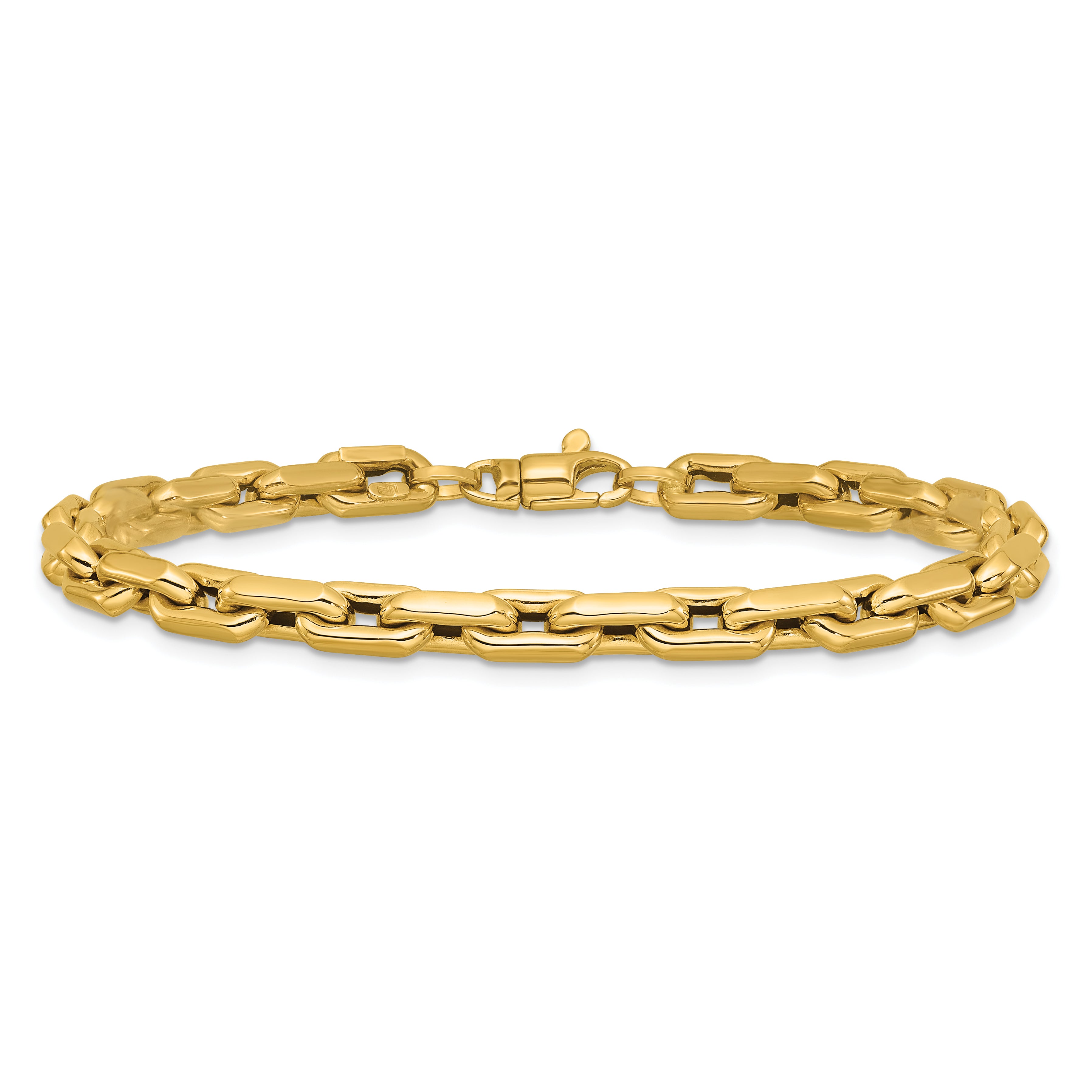 14K Polished Fancy Link Bracelet