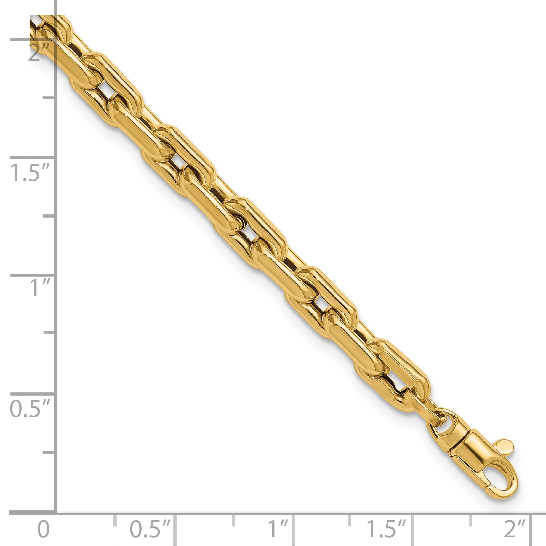 14K Polished Fancy Link Bracelet