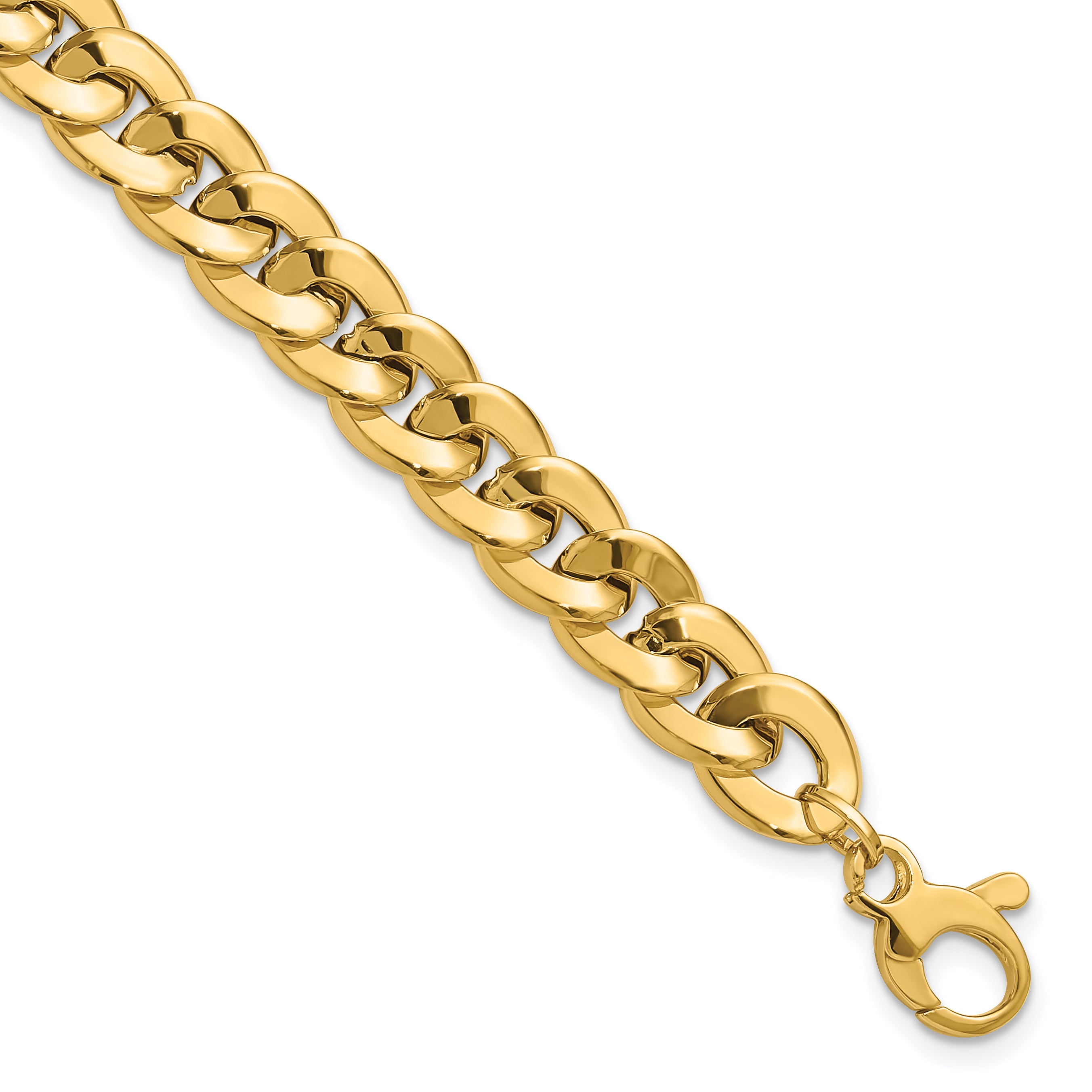 14K Polished Fancy Curb Link Bracelet Main image