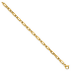 14K Polished Fancy Link Bracelet