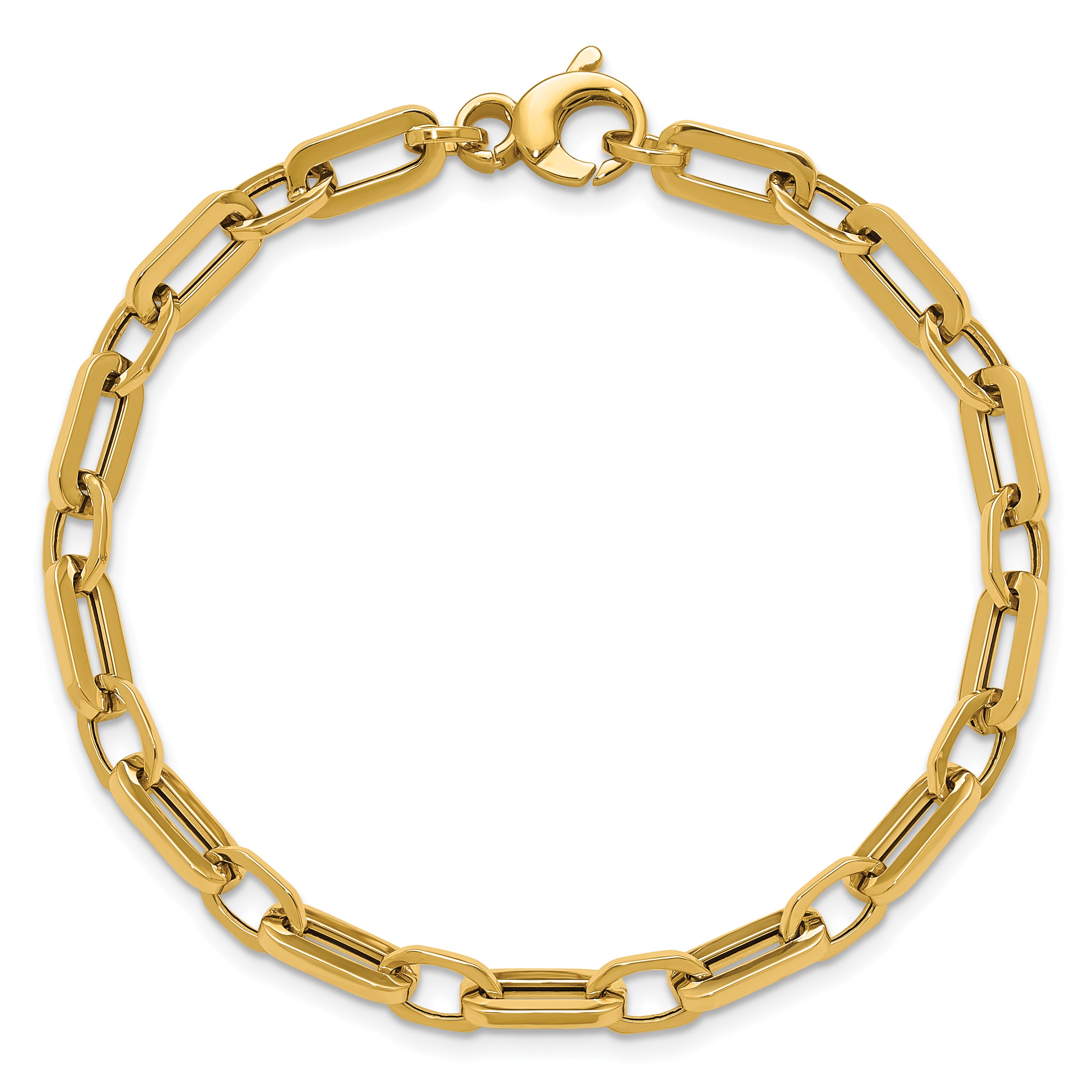 14K Polished Fancy Link Bracelet