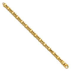 14K Polished Fancy Link Men's Bracelet
