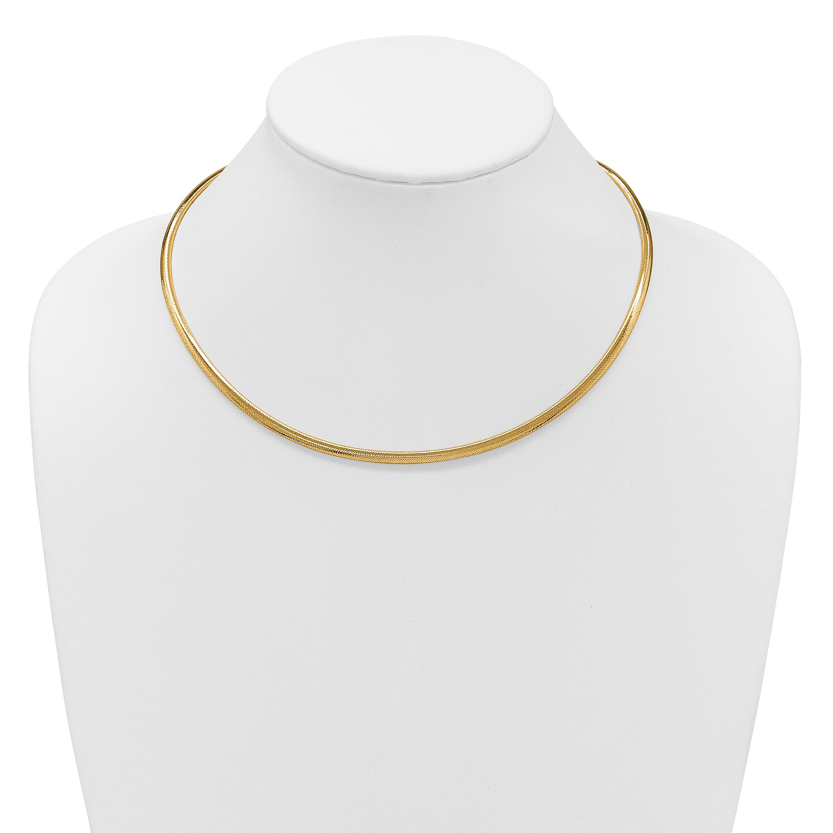 14K Polished Mesh Necklace