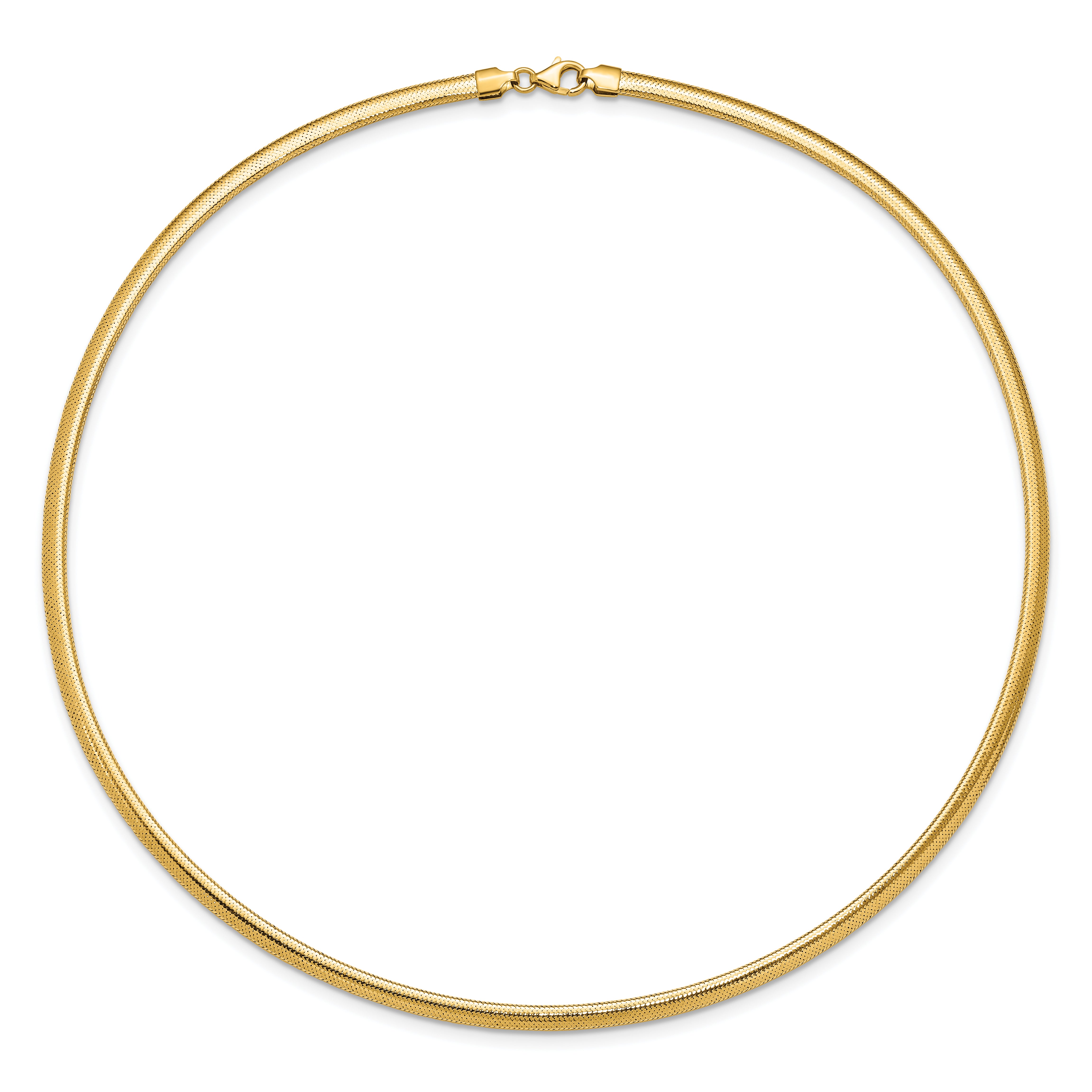 14K Polished Mesh Necklace