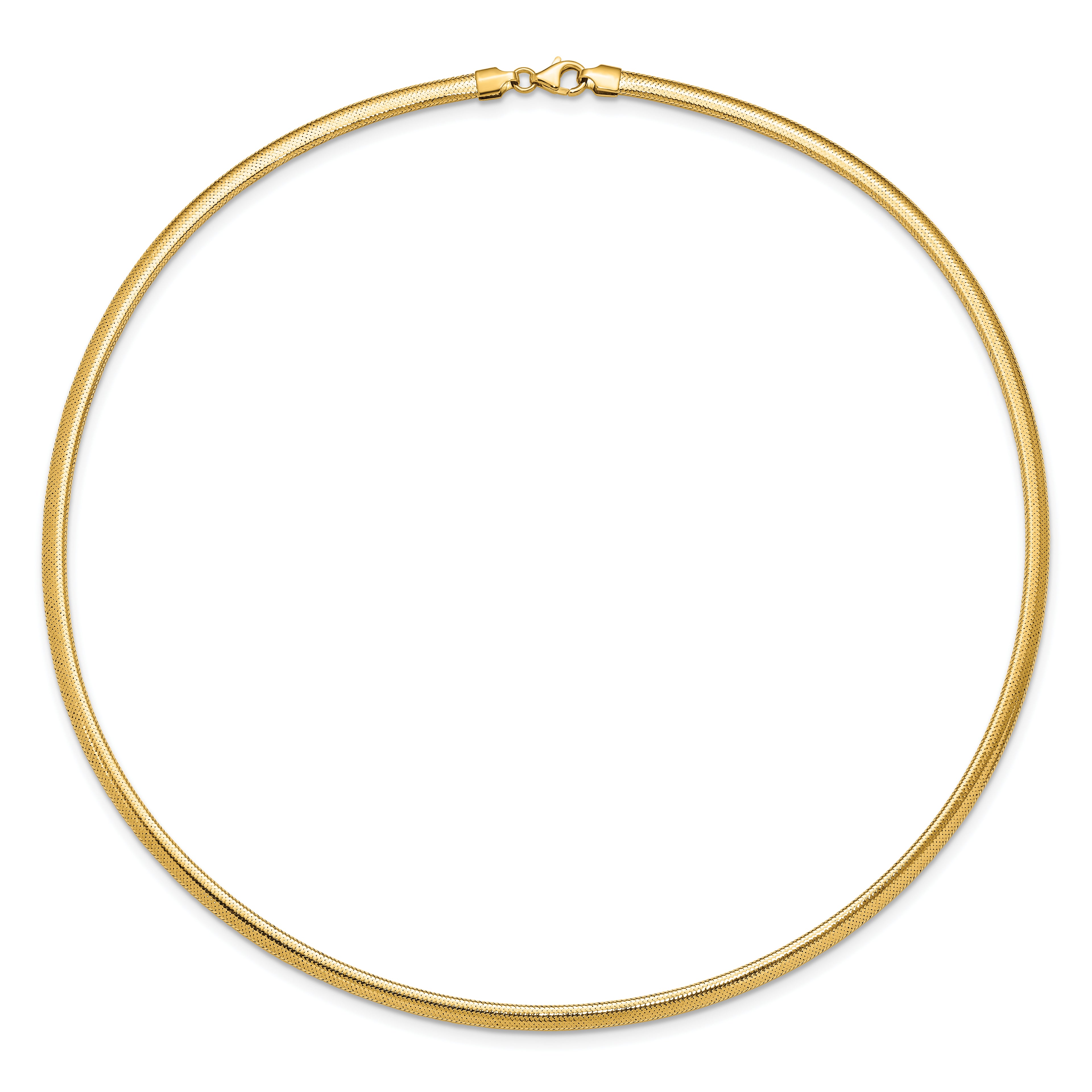 14K Polished Mesh Necklace